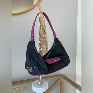 PRADA Tessuto Triangle Logo Nylon Mini Bag